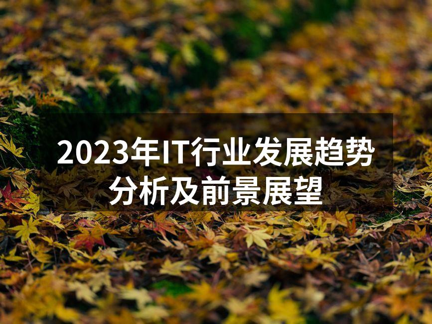 2023年IT行业技术创新图示